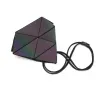 Bolsa luminosa geométrica na moda - redimensionável