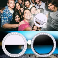 Luces & IluminaciónAnillo LED universal - teléfono móvil portátil de la luz selfie - 36 leds lámpara de anillo luminoso clip