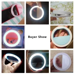 Luces & IluminaciónAnillo LED universal - teléfono móvil portátil de la luz selfie - 36 leds lámpara de anillo luminoso clip