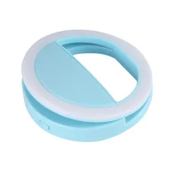 LED ring blixt universell - selfie lätt portabel mobiltelefon - 36 leder selfie lampa luminös ring klipp