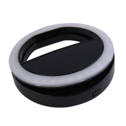 LED ring blixt universell - selfie lätt portabel mobiltelefon - 36 leder selfie lampa luminös ring klipp
