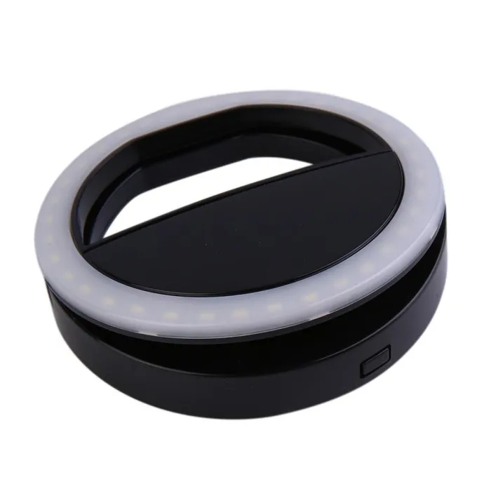LED ring blixt universell - selfie lätt portabel mobiltelefon - 36 leder selfie lampa luminös ring klipp