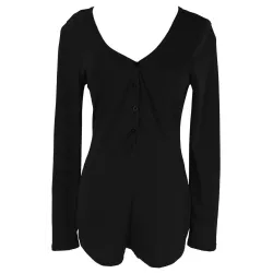 Blusas y camisasCotton bodysuit con manga larga y botones