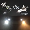 2pcs LED lampa super ljus bil dimma lampor - 12v 24v 6000k vit bil kör 21 3030-SMD kör ljus auto ledde h7 lampa