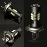 2pcs LED lamppu super kirkkaat auton sumuvalot - 12v 24v 6000k valkoinen auto ajaa 21 3030-SMD valaisimella h7 lamppu