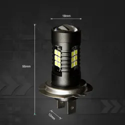 Luces & Iluminación2pcs LED lámpara super brillante coche fog luces - 12v 24v 6000k coche blanco conducir 21 3030-SMD luz de ...
