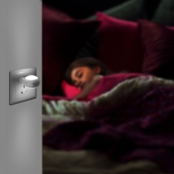 mini led snail lumière de nuit - auto lampe de nuit intégré capteur de lumière - contrôle lampe murale pour bébés chambre