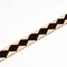 Elegant elastisk bälte med gyllene trianglar
