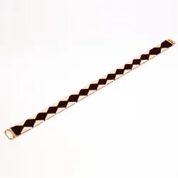 Elegant elastisk bälte med gyllene trianglar