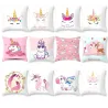 Housse de coussin avec licorne - housse 45 * 45cm