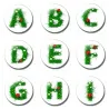 26 Letter 30 MM Fridge Magnet Child Letter Magnet Cartoon Kids Gifts Glass Magnetic Refrigerator StiDekoracje