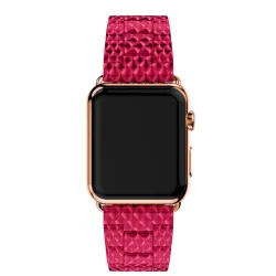 Omenakellobändin linkki rannekellokaistalle iwatchille - 4/3/2 iwatch-yhtyeet nousivat punaisella teräksellä