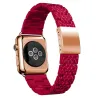 Omenakellobändin linkki rannekellokaistalle iwatchille - 4/3/2 iwatch-yhtyeet nousivat punaisella teräksellä