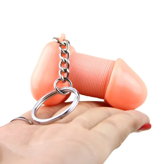 manlig genitalia nyckelkedja - sexig keyring kreativa smycken keychains bra gåva för älskare