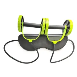 AB hjul rullar - sträckbar elastisk resistans pull rope - bukmuskel tränare