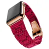 Omenakellobändin linkki rannekellokaistalle iwatchille - 4/3/2 iwatch-yhtyeet nousivat punaisella teräksellä