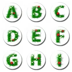 26 Buchstaben 30 mm Kühlschrank Magnet - Kind Brief Magnet - Cartoon Kinder Geschenke Glas magnetische Kühlschrank Aufkleber
