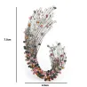 multicolor rhinestone geometrisk form brosches - kvinnor bröllop brosch pins gåvor