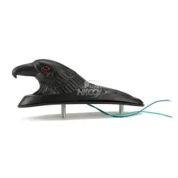 Partes de motosCabeza de águila negra para peluche - con ojos rojos iluminados
