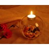 romantic wedding dinner decor - classic crystal transparent glass hanging candle holder - candlestick