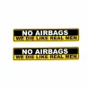 Auton tarra No AIRBAGS WE DIE LIKE REAL MEN - 2 kappaletta