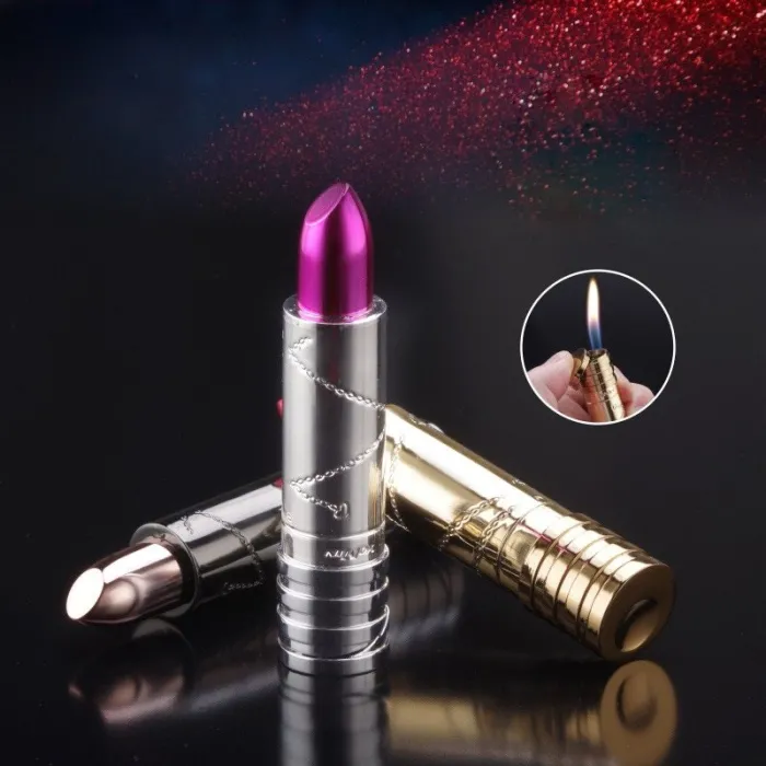 Elegant metal lipstick-shaped lighter - no gas