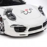 2PCS 3D Charming Black False Wimpern Fake Eye Lash Sticker Auto Scheinwerfer Dekoration Funny Decal Fo