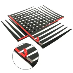 Estilo2PCS 3D Charming Black False Eyelashes Fake Eye Lash Sticker Car Headlight Decoración Funny Decal Fo