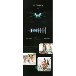 JJRC H42WH WIFI FPV - 0.3MP camera - voice control - altitude hold - butterfly RC Drone QuadcopterDrones