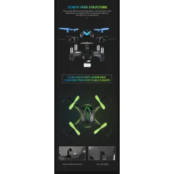 DronesJJRC H48 Mini - 2.4G 4CH - 6 ejes - 3D flips - RC Drone Quadcopter RTF
