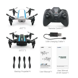 JJRC H345 mini - 2.4G 4CH - 6 akselia - kuuma tila - taitettava käsi - kaksinkertainen RC Drone Quadcopter RTF