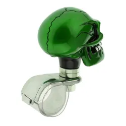 Green skull head - steering wheel ball