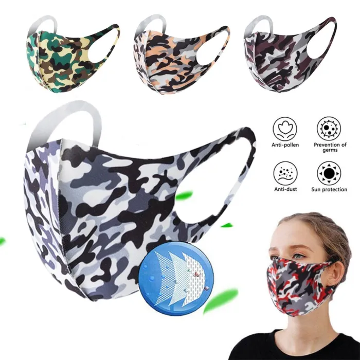 Fashionable mouth face mask - anti dust - breathable - washable - sponge mask