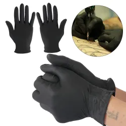Luvas de nitrilo descartáveis - luvas de látex protetoras anti-bacterianas