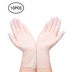 Mascarillas bucalesDesechable - antiestático - libre de polvo - a prueba de aceite - transparentes guantes de PVC