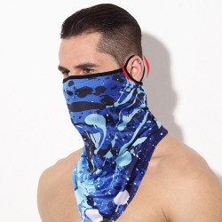 Écharpe 3D - cou / couverture faciale - masque visage - boucles sur l'oreille - éolienne - respirante