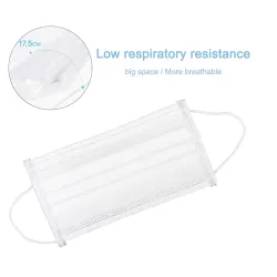 Mascarillas bucalesBoca/cara médica - desechable - anti bacteriano - blanco