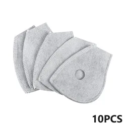 PM25 - aktivt kol ersättningsfilter för mun / ansiktsmask med dubbel luftventil - 10 bitar