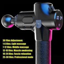 LCD Visa hög frekvens Massage Gun muskel kroppen slappna av avkoppling 30 hastighet Vibration