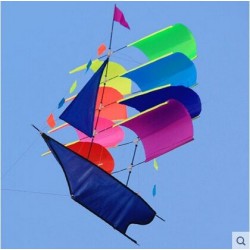 Flying pirate ship - sailboat - kite