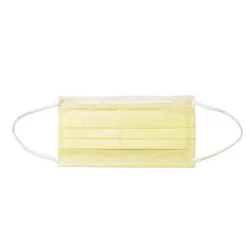 Masques de visage/de bouche jetables - 3 couches - anti-dust - anti bactérien - premium jaune