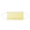 Masques de visage/de bouche jetables - 3 couches - anti-dust - anti bactérien - premium jaune