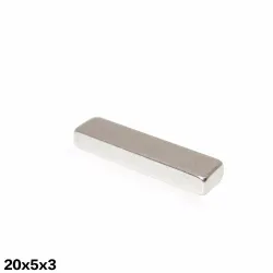 N35 Neodymium magnet - stark blockmagnet - kuboid 20 * 5 * 3mm 10 bitar