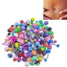 30 peças - barras de barriga - perfuração do corpo