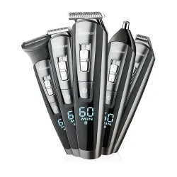 Cortapelos5 en 1 Juego de trimmer de pelo eléctrico - impermeable - trimmer de barba