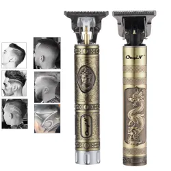 T9 - cortador de cabelo elétrico profissional - sem fio - carga USB - 0 mm