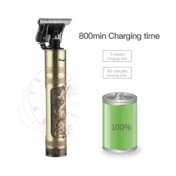 T9 - ammatillinen sähköinen hiustenleikkuri - langaton - USB lataus - 0 mm