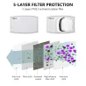 PM2.5 - Masque anti-poussière de 5 couches avec motif 3D