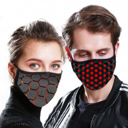 Mascarillas bucalesPM2.5 - 5 capas anti polvo cara / máscara de boca con patrón 3D