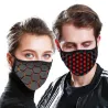 PM2.5 - Masque anti-poussière de 5 couches avec motif 3D